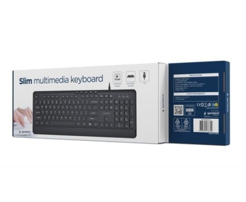 Gembird Klawiatura multimedialna KB-MCH-05