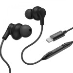 Hama Słuchawki douszne Curly USB-C czarne