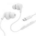 Hama Słuchawki douszne Curly USB-C białe