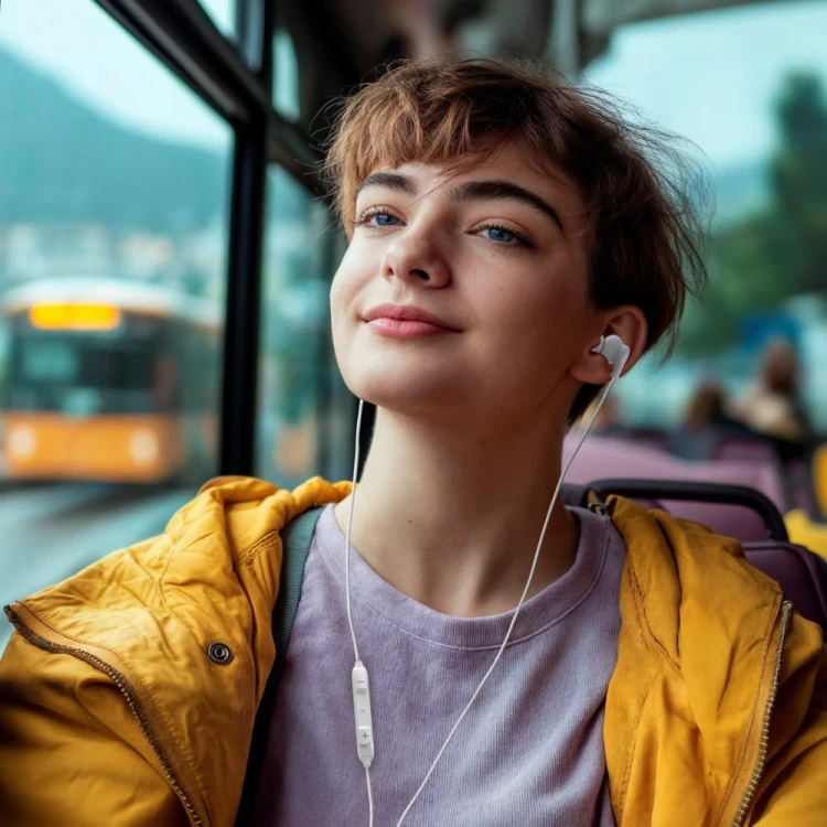 Hama Słuchawki douszne Curly USB-C białe