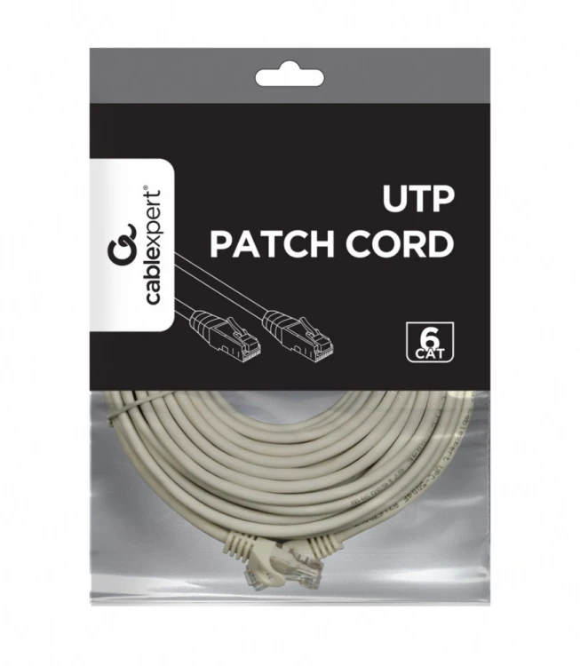 Gembird Patchcord kat.6 UTP 20m kolor szary