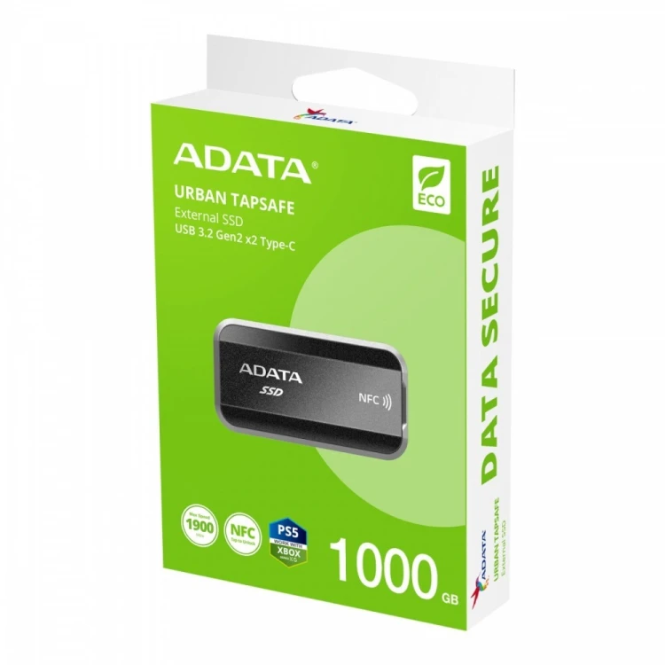 Adata Dysk zewnętrzny SSD URBAN TAPSAFE 1TB USB3.2C 1.9G/1.9G