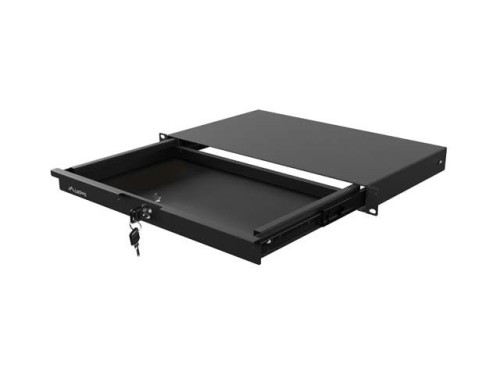 Lanberg Szuflada do szaf 19" 1U 270mm czarna 1U/483X270MM UDŹWIG DO 30KG