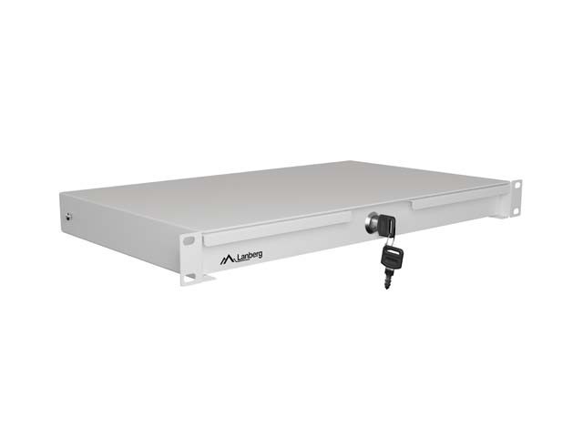 Lanberg Szuflada do szaf 19" 1U 270mm szara 1U/483X270MM UDŹWIG DO 30KG