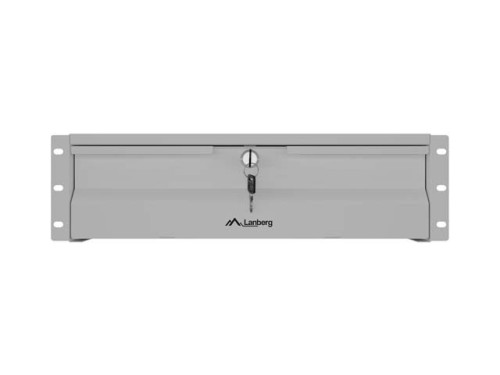 Lanberg Szuflada do szaf 19" 3U 360mm szara 3U/483X360MM UDŹWIG DO 90KG MONTAŻ 4 PUNKTOWY