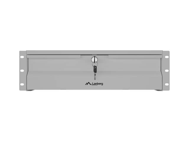 Lanberg Szuflada do szaf 19" 3U 360mm szara 3U/483X360MM UDŹWIG DO 90KG MONTAŻ 4 PUNKTOWY