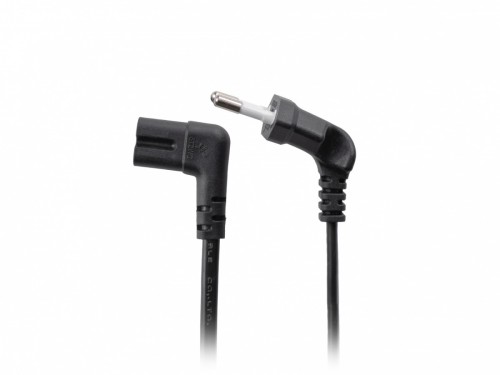 Lanberg Kabel zasilający EURO (radiowy) CEE 7/16- IEC 320 C7 1.8m kątowy VDE czarny