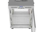 Lanberg Szafa instalacyjna rack stojąca 19 cali 15U 600x600 drzwi perforowane LCD (Flat pack) szara