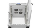 Lanberg Szafa instalacyjna rack stojąca 19 cali 15U 600x600 drzwi perforowane LCD (Flat pack) szara