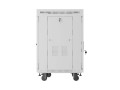 Lanberg Szafa instalacyjna rack stojąca 19 cali 15U 600x600 drzwi perforowane LCD (Flat pack) szara