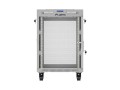 Lanberg Szafa instalacyjna rack stojąca 19 cali 15U 600x600 drzwi perforowane LCD (Flat pack) szara