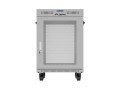 Lanberg Szafa instalacyjna rack stojąca 19 cali 15U 600x800 drzwi perforowane LCD (Flat pack) szara