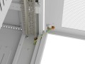 Lanberg Szafa instalacyjna rack stojąca 19 cali 15U 600x800 drzwi perforowane LCD (Flat pack) szara