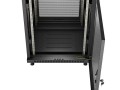 Lanberg Szafa instalacyjna rack stojąca 19 cali 18U 600x600 drzwi perforowane LCD (Flat pack) czarna
