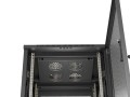 Lanberg Szafa instalacyjna rack stojąca 19 cali 18U 600x600 drzwi perforowane LCD (Flat pack) czarna