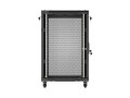 Lanberg Szafa instalacyjna rack stojąca 19 cali 18U 600x800 drzwi perforowane (Flat pack) czarna
