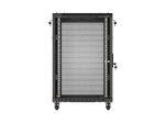 Lanberg Szafa instalacyjna rack stojąca 19 cali 18U 600x800 drzwi perforowane (Flat pack) czarna