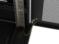 Lanberg Szafa instalacyjna rack stojąca 19 cali 18U 600x800 drzwi przeszklone (Flat pack) czarna
