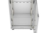 Lanberg Szafa instalacyjna rack stojąca 19 cali 22U 600x600 drzwi przeszklone LCD (Flat pack) szara