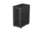 Lanberg Szafa instalacyjna rack stojąca 19 cali 27U 600x1000 drzwi perforowane (Flat pack) czarna