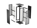 Lanberg Szafa instalacyjna rack stojąca 19 cali 27U 600x1000 drzwi perforowane (Flat pack) czarna