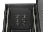 Lanberg Szafa instalacyjna rack stojąca 19 cali 27U 600x1000 drzwi perforowane (Flat pack) czarna