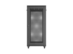 Lanberg Szafa instalacyjna rack stojąca 19 cali 27U 600x1000 drzwi perforowane (Flat pack) czarna