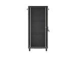 Lanberg Szafa instalacyjna rack stojąca 19 cali 27U 600x1000 drzwi przeszklone (Flat pack) czarna