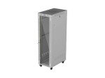 Lanberg Szafa instalacyjna rack stojąca 19 cali 42U 600x1000 drzwi przeszklone LCD (Flat pack) szara
