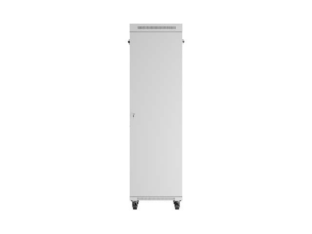 Lanberg Szafa instalacyjna rack stojąca 19 cali 42U 600x1000 drzwi przeszklone LCD (Flat pack) szara
