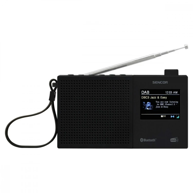 Sencor Radio cyfrowe DAB+,FM RDS SRD 7790B LCD 2,4 Bluetooth Akumulator