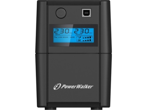 PowerWalker UPS LINE-INTERACTIVE 850VA, 4x IEC, RJ11 IN/OUT,    USB, LCD