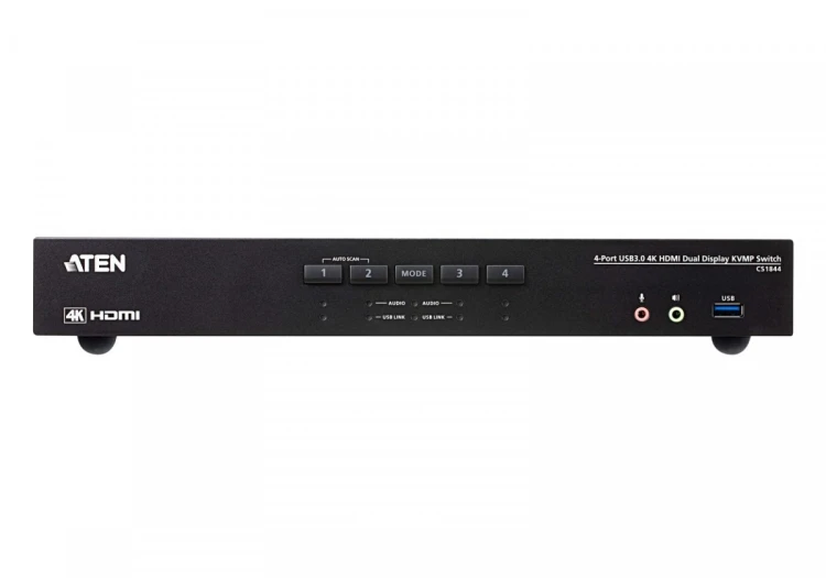 ATEN Przełącznik 4-Port USB3.0 4K HDMI Dual Display KVMP Switch