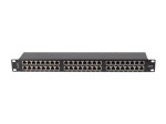 Lanberg Patch panel 48 portów 1U 19 cali kat.6 ftp ekranowany czarny