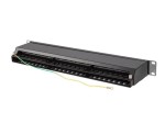 Lanberg Patch panel 48 portów 1U 19 cali kat.6 ftp ekranowany czarny