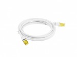 Lanberg Patchcord kat.6a s/ftp lszh cu 0.5m biały fluke passed
