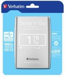 Verbatim Dysk zewnętrzny Store'n'Go 1TB 2.5'' USB 3.0 Srebrny 53071