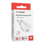 Verbatim Ładowarka Mini GaN 20W USB-C P.D 3.0