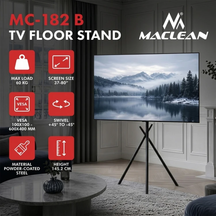 Maclean Stojak podłogowy do TV MC-182 B