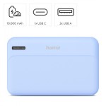 Hama Power pack 10000 mAh 2xUSB-A niebieski
