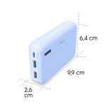 Hama Power pack 10000 mAh 2xUSB-A niebieski