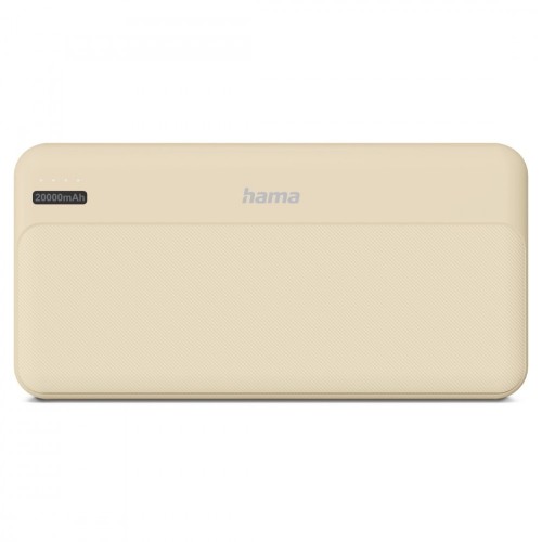 Hama Power pack 20000 mAh 2xUSB-A piaskowy