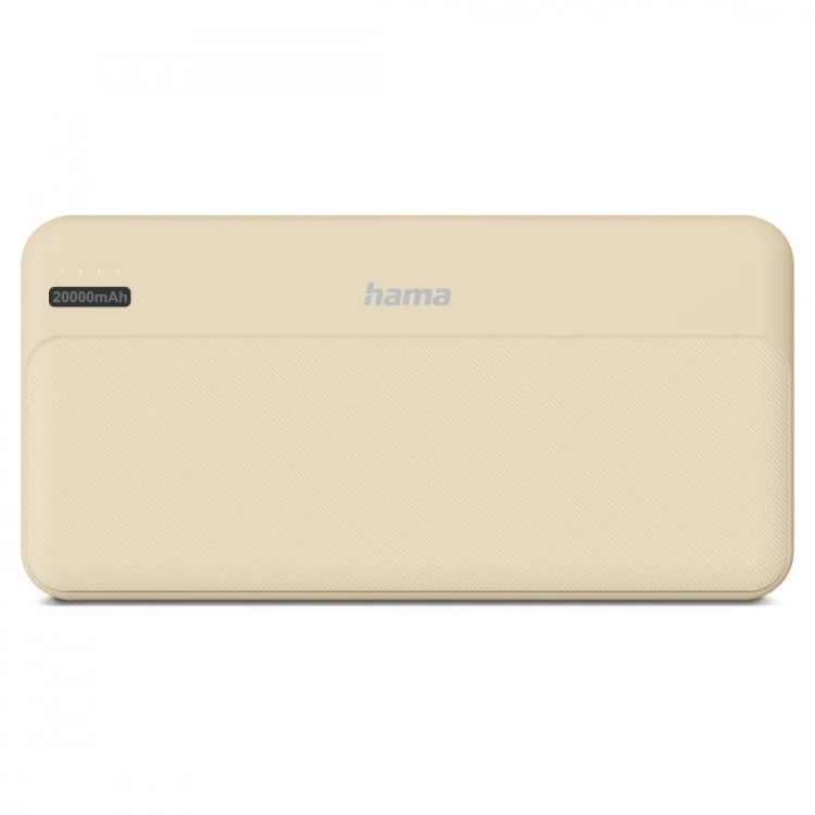 Hama Power pack 20000 mAh 2xUSB-A piaskowy