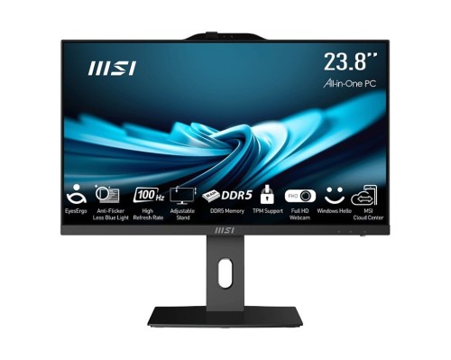 MSI Komputer All-in-One PRO AP242P 14M-1096XEU nOS/i7-14700/16GB/1TB/UMA/23.8/Czarny