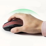 Ugreen Mysz bezprzewodowa silent click MU006 - czerwona