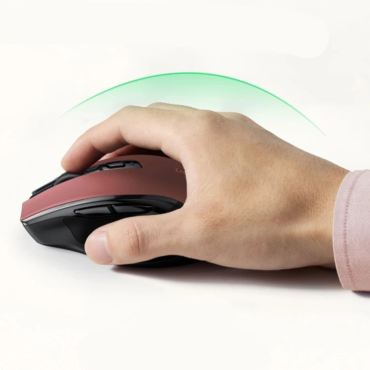 Ugreen Mysz bezprzewodowa silent click MU006 - czerwona