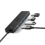 Ugreen HUB adapter 4w1 USB-A -> USB-A X4 - czarny
