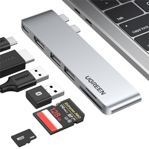 Ugreen HUB 2x USB-C 1x USB-C HDMI 2xU SB SD MicroSD
