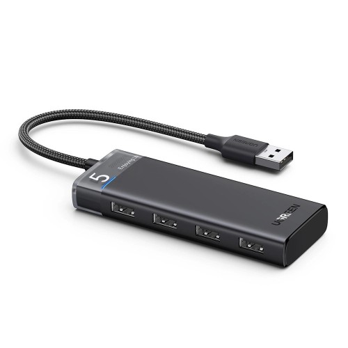 Ugreen HUB USB-C CM653 1x USB-C 4x USB-A - szary