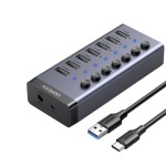 Ugreen HUB USB 3.0 7X USB 3.0 5GBS szybkie ładowanie